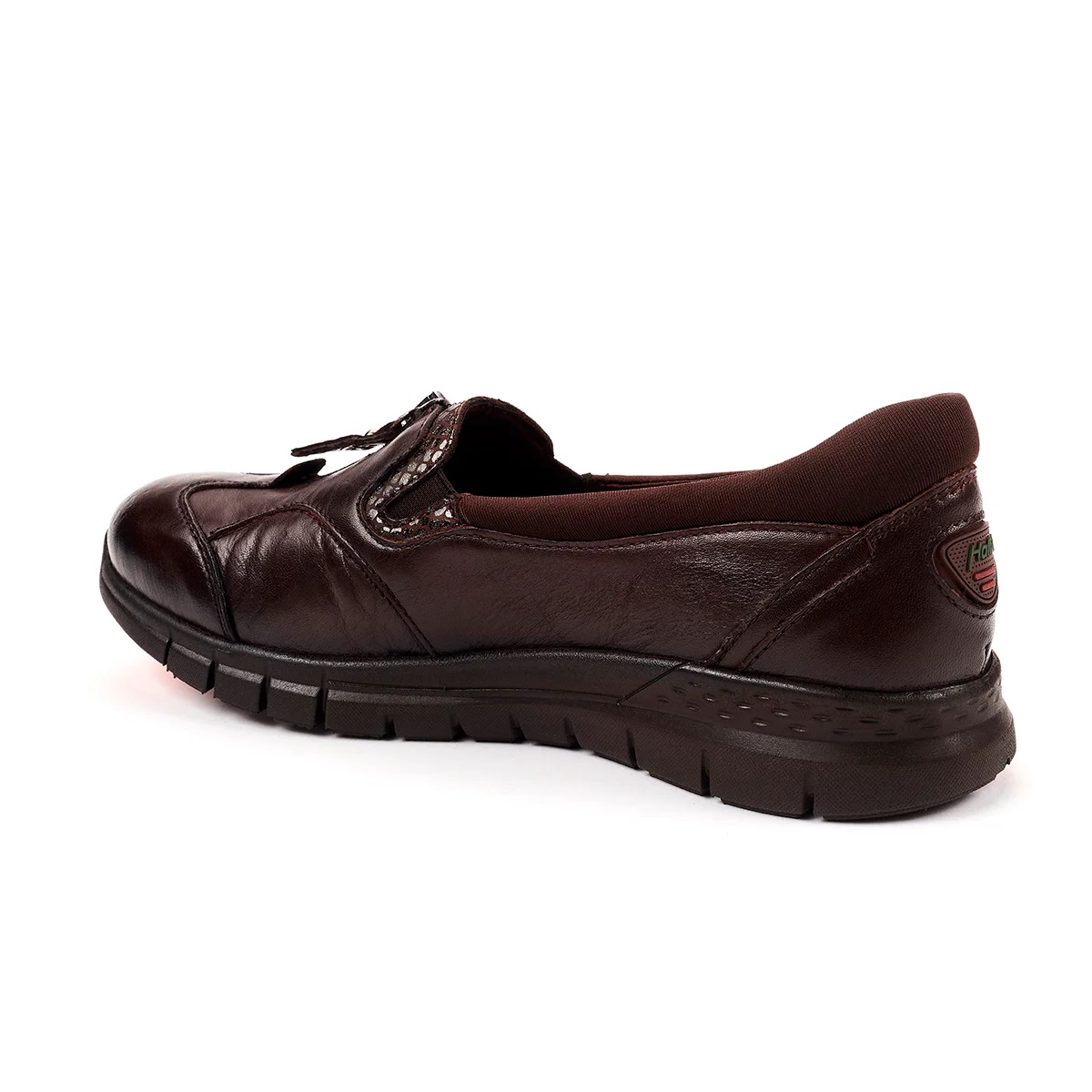 Forelli 29444-G Kahve Kadın Günlük Deri Comfort Ayakkabı